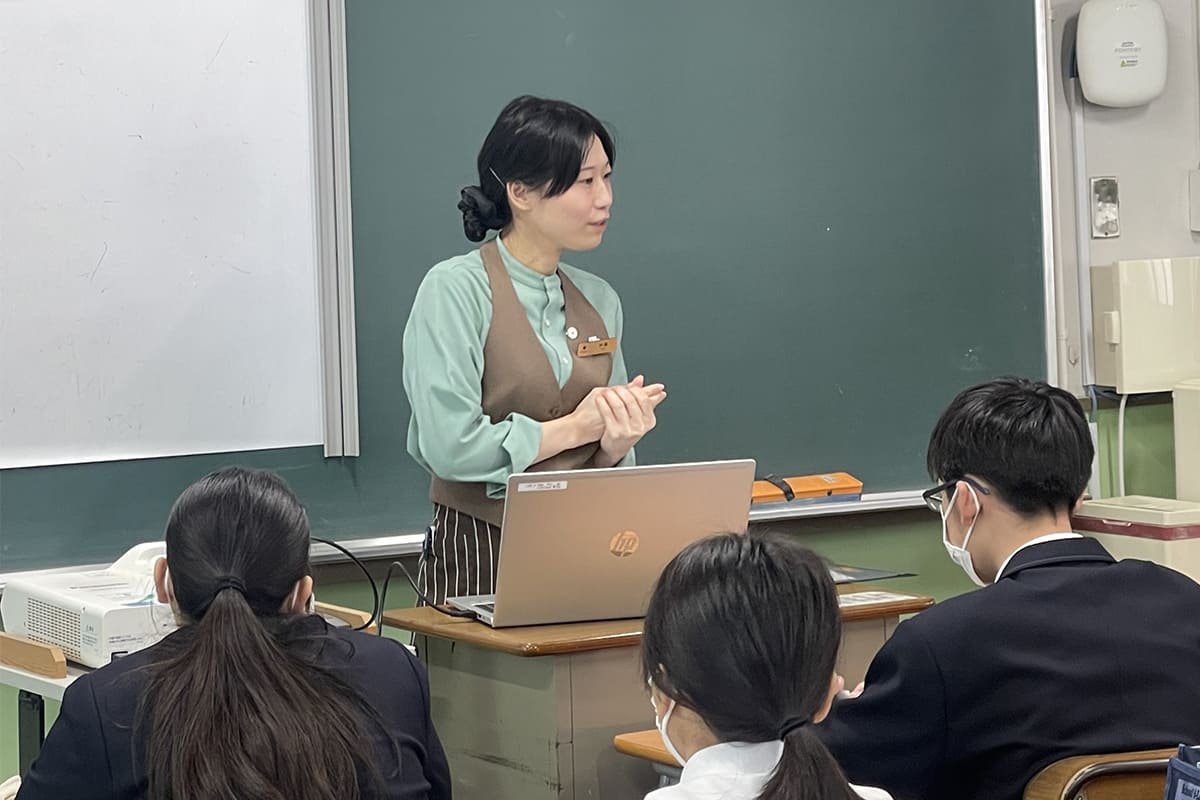 HUP HUPV ホテル業界の未来を切り開く!大阪市内の中学生に向けたキャリア職業講話を実施