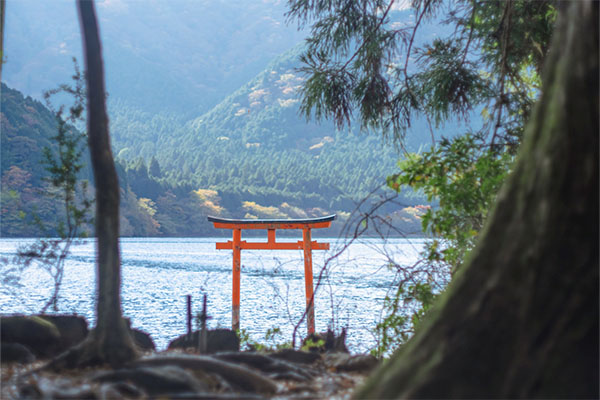 自身のペースで芦ノ湖畔を散策しながら箱根三社参り湖畔を歩き、心を整え、三社の加護を授かる参拝旅行