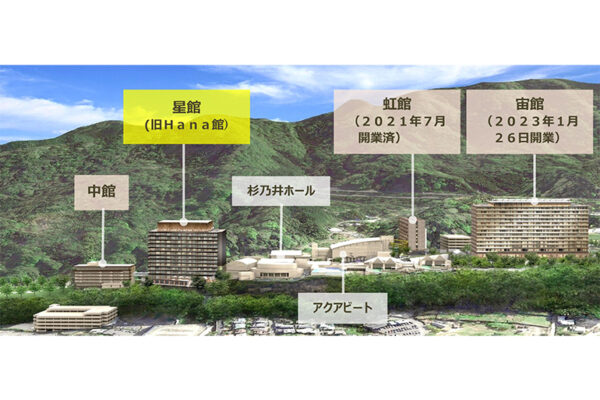 別府温泉 杉乃井ホテルの大規模リニューアルプロジェクト最終客室棟の建築に着手、名称を「星館」に決定～全300室の客室棟、2025年1月に開業予定～