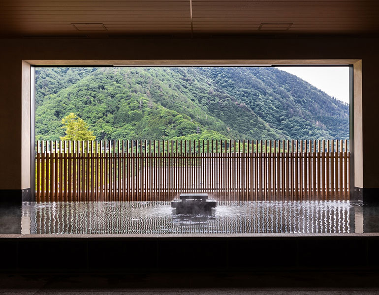 ▲展望露天風呂「明星」