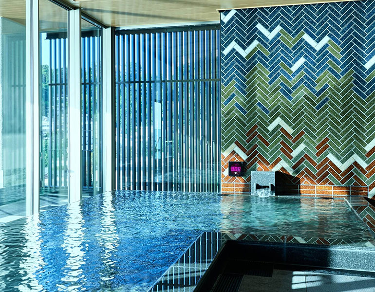 ▲展望露天風呂「阿多美」（女湯）