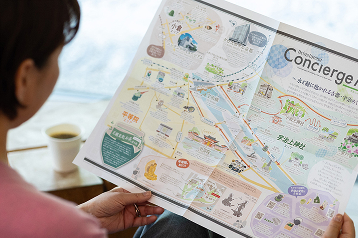 クロスホテル京都「Concierge Map 宇治編」を刷新話題の小倉エリアを加え、宇治の多彩な魅力を発信